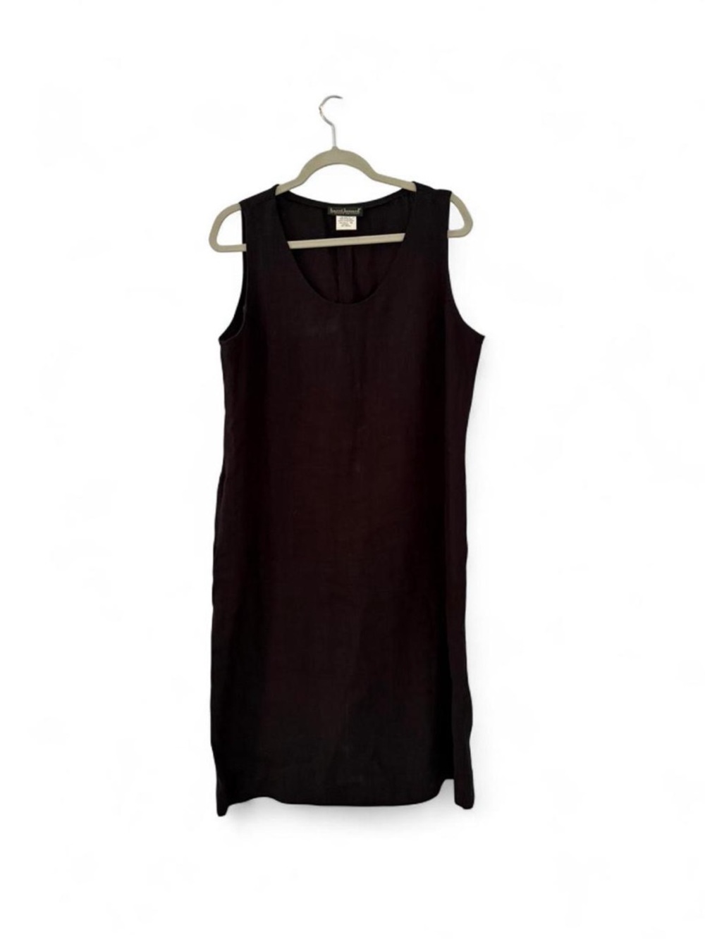Harve Benard Black Sleeveless Midi Shift Dress